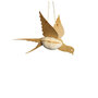 Vogel papier goud 17,5 cm