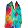 Sjaal kleurenpalet  wol en zijde 
