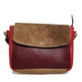 Tas paars rood parelhoen