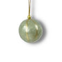 Kerstbal strepen celadon 3cm