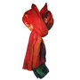 Sjaal rood 100% wol