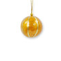 Kerstbal capiz pumpkin strepen 3 cm