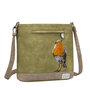 Cross body olijf  beige