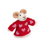 Vingerpopje sweetheart rood