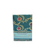 Sari notebook M groen bloemen