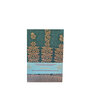 Sari notebook M groen bloemen
