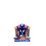 Kerstgroep blauw huis