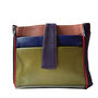 Tas olijf blauw roze