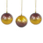 Kerstbal cognac aubergine