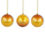 Kerstbal cognac pumpkin
